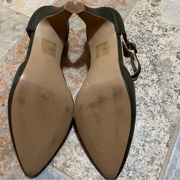 👠Deep Olive Green Ankle Strap  Pumps. - Picture 9 of 13